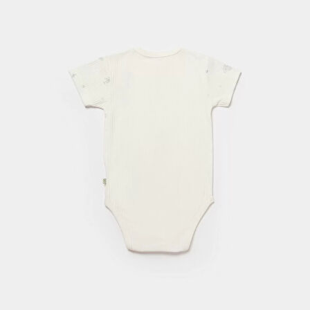 Koala Jungle Kısa Kol Bebek Body  Gri