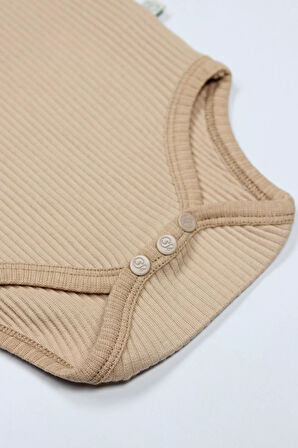 Bistyle Always Dream Yarım Kol 2'li Body 17114 Ekru Bej