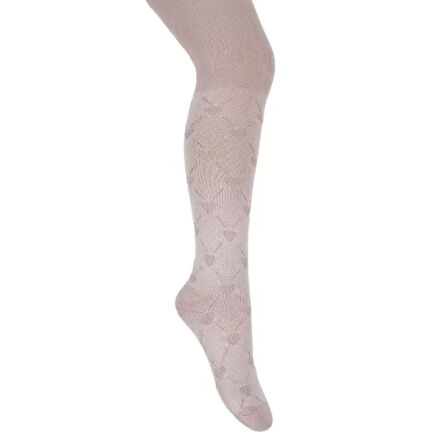 Kalp Kabartmalı Kız Külotlu Çorap  Asorti