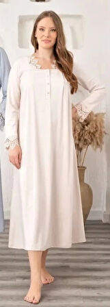 Bone 5911 Kadın Lohusa Müslim Yaka Gecelik