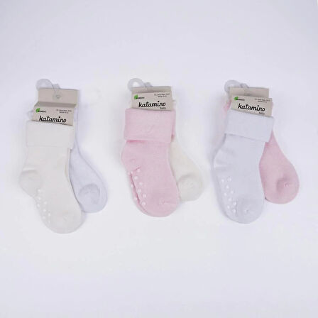 Monala Abs'li 2'li Kız Modal Bebek Soket K44091 Asorti