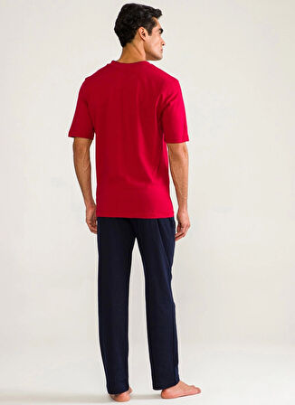 D's Damat 02000 Kısa Kol 3'lü Erkek  Pijama Takımı