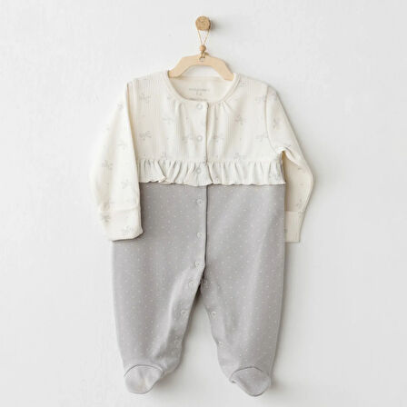 Baby Bow Bliss Tulum Ecru Grey
