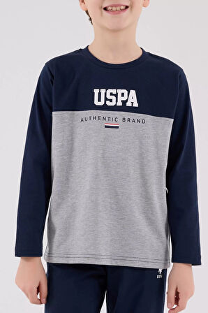 U.s. Polo Assn Uzun Kol Pijama Takım Us2220-4 Lacivert