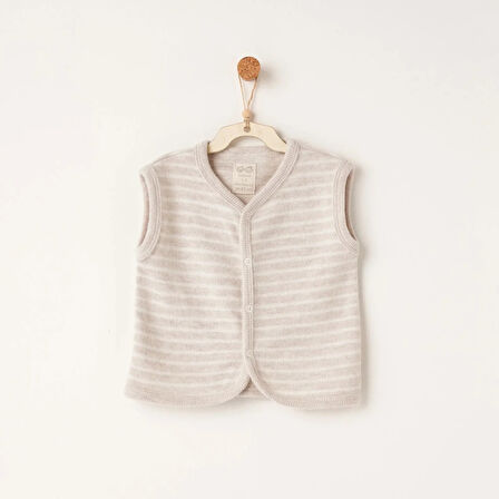 Andywawa Ac26221 Casual Yelek Beige