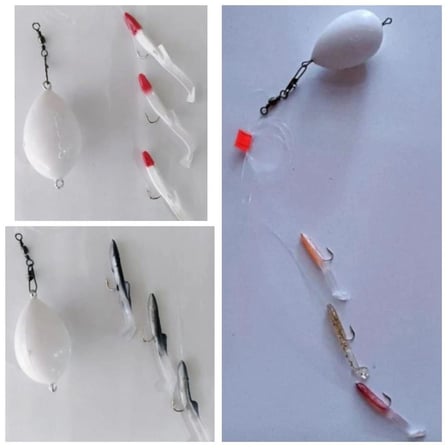  Top Arkası Set1 ( AT - ÇEK ) Silikon Balık Seti - 3 ADET