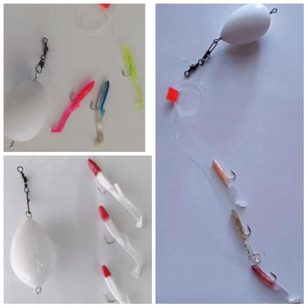 Top Arkası Set2 ( AT - ÇEK ) Silikon Balık Seti - 3 ADET