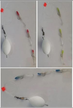  Top Arkası Set3 ( AT - ÇEK ) Silikon Balık Seti - 3 ADET