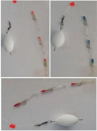 Top Arkası Set5 ( AT - ÇEK ) Silikon Balık Seti - 3 ADET