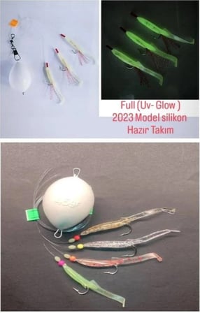 Top Arkası Set7 ( AT - ÇEK ) Silikon Balık Seti - 2 ADET