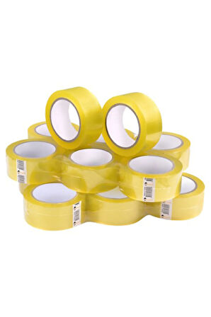 Akrilik Koli Bandı 45mm X 100 Mt (12 ADET) - Kopmayan Güçlü Koli Bandı