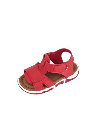 Haki Bantlı Unisex Çocuk Sandalet