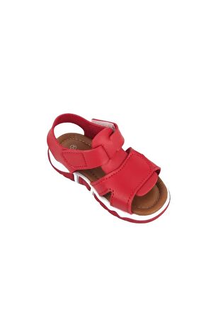 Haki Bantlı Unisex Çocuk Sandalet