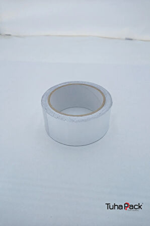 Alüminyum Folyo Bant 45mm X 20m (1 Adet) - Yanmaz, Isıya Dayanıklı, Soba Borusu ve Tamir Bandı