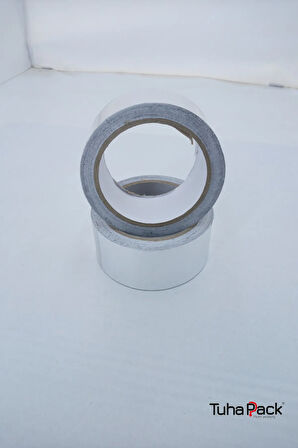 Alüminyum Folyo Bant 45mm X 20m (1 Adet) - Yanmaz, Isıya Dayanıklı, Soba Borusu ve Tamir Bandı