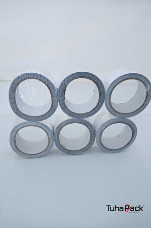 Alüminyum Folyo Bant 45mm X 20m (6 Adet) - Yanmaz, Isıya Dayanıklı, Soba Borusu ve Tamir Bandı