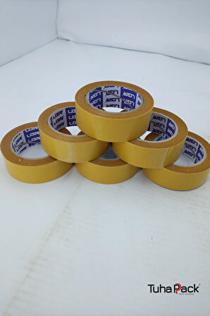 Çift Taraflı Bant 36mm X 25m Şeffaf Filmik (60 Adet) - Güçlü, Şerit Montaj ve Çok Amaçlı Kullanım