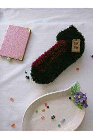 2 ÇİFT TÜYLÜ KIŞLIK TERMAL PATİK DİKİŞSİZ ÇORAP FUŞYA KAHVERENGİ ERKEK KADIN EV-PARTİ ÇORABI 36-41