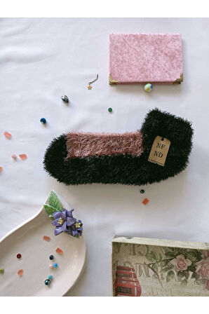 2 ÇİFT TÜYLÜ KIŞLIK TERMAL PATİK DİKİŞSİZ ÇORAP GÜLKURUSU LACİVERT ERKEK KADIN EV-PARTİ ÇORABI 36-41