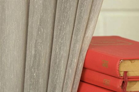 Massarelli Kırçıllı Keten Tül Gri  1-2 Seyrek Pile