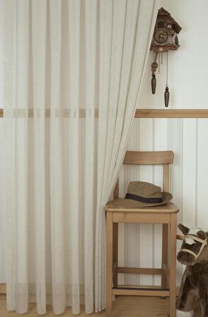 Massarelli Keten Tül Bej  1-2 Seyrek Pile