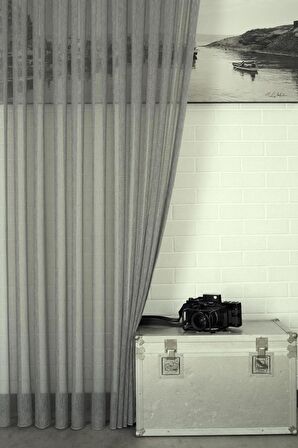 Massarelli Keten Tül Füme  Pilesiz 