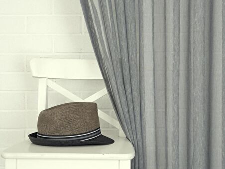 Massarelli Keten Tül İndigo  1-2 Seyrek Pile 