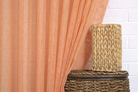 Massarelli Keten Tül Portakal Rengi 1-2,5 Orta Sık Pile