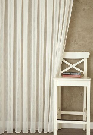 Massarelli Nopeli Keten Tül Ekru  1-2 Seyrek Pile 