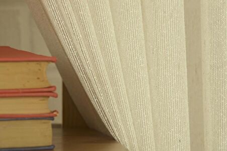 Massarelli Fantezi Bukle Tül Naturel  1-3 Sık Pile