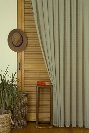 Massarelli Fantezi Bukle Tül Yeşil  Pilesiz