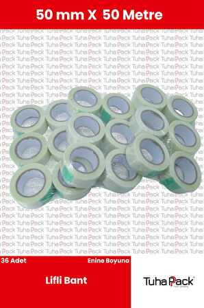 Lifli Bant 50mm X 50m Enine-Boyuna (36 Adet) - Takviyeli, Yüksek Mukavemetli Sabitleme Bandı