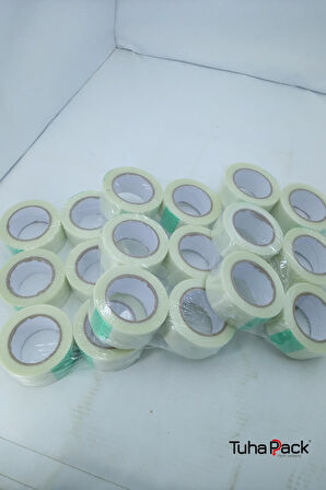 Lifli Bant 50mm X 50m Enine-Boyuna (36 Adet) - Takviyeli, Yüksek Mukavemetli Sabitleme Bandı