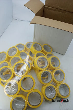 Maskeleme Bandı 24mm X 30m Sarı (72 Adet) (Kağıt Bant) - Oto Boya, Fırın ve Dekorasyon Bandı