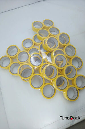Maskeleme Bandı 36mm X 30m Sarı (84 Adet) (Kağıt Bant) - Oto Boya, Fırın ve Dekorasyon Bandı