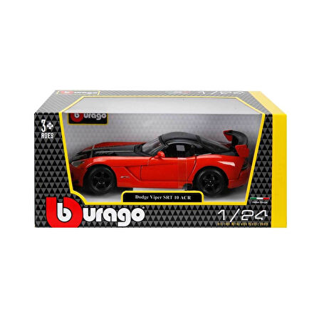 22114 Burago 1:24 Dodge Viper SRT 10 ACR Model Araba