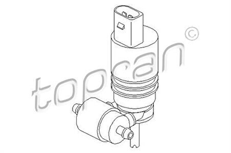 Topran 107819001 Cam Su Fıskiye Pompası Bora 00 Caddy II-III 95 Golf IV-V-VI-Plus 97 Passat 97 Polo 95 A3 1K6955651