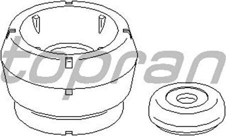 Topran 108561001 755 Amortisör Takozu Rulmanlı Golf IV-Bora-A3 1.6-1.8-1.8T-1.9 TDI Ahw-Akl-AEH AGN-Agu-Atn 1J0412331C