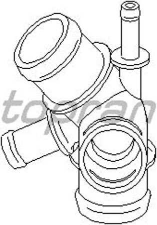 Topran 108875001 755 Termostat Yuvası Flansı Bora-Golf IV 1.9-1.8-1.6 2.0 96-06-A3-TT 1J0121087A