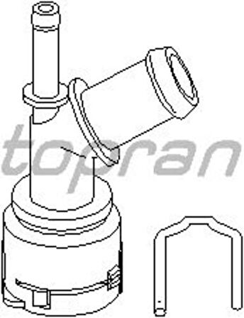 Topran 110724001 755 Termostat Yuvası Flansı Bora-Golf IV-A3-Leon 1.6-2.0 96-06 1J0122291B