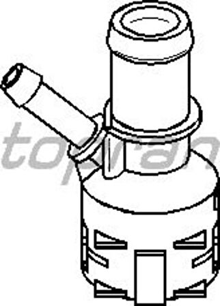 Topran 111238001 755 Termostat Yuvası Flansı Caddy III 1.4-Golf V-VI-Plus 1.4-1.6-2.0-Jetta III 1.6-2.0-Passat 1 1K0122291C