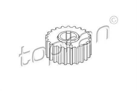 Topran 205539001 755 Krank Dişlisi Astra F-G-H Corsa B-C Vectra B-C 1.4-1.6 16V Z-X14Xe-Z-X16XEL 64113422666