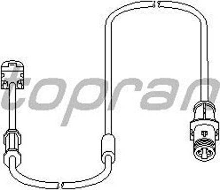 Topran 207453755 Balata İkaz Kablosu Ön Astra H 1.8 2.0 Turbo 1.9CDTI 04- 6235647