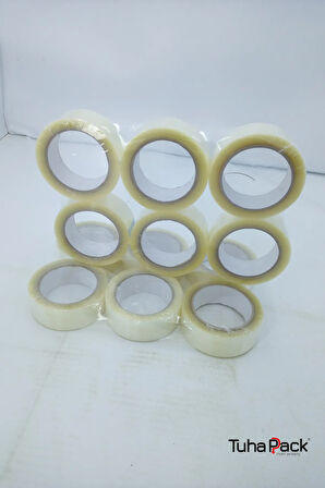 Koli Bandı 36mm X 100m Hotmelt Şeffaf (6 Adet) - Güçlü Yapışkanlı Koli Bandı