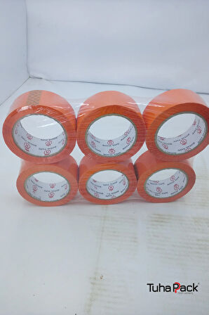 Turuncu Koli Bandı 45mm x 100m (72 Adet) - Güçlü Yapışkanlı Koli Bandı