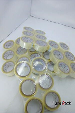 Koli Bandı 45mm X 80m Hotmelt Şeffaf (72 Adet) - Güçlü Yapışkanlı Koli Bandı