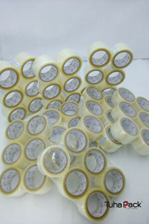 Koli Bandı 60mm X 100m Hotmelt Şeffaf (48 ADET) - Güçlü Yapışkanlı Koli Bandı