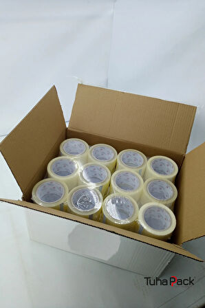 Koli Bandı 60mm X 100m Hotmelt Şeffaf (6 ADET) - Güçlü Yapışkanlı Koli Bandı