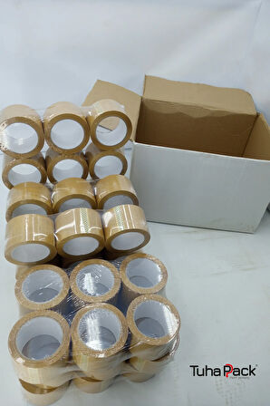 Koli Bandı 70mm X 100m Hotmelt Kahverengi (48 Adet) - Güçlü Yapışkanlı Koli Bandı