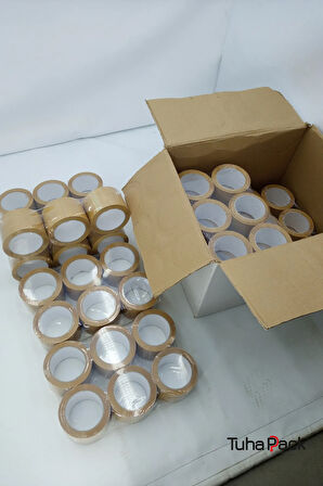 Koli Bandı 70mm X 100m Hotmelt Kahverengi (48 Adet) - Güçlü Yapışkanlı Koli Bandı